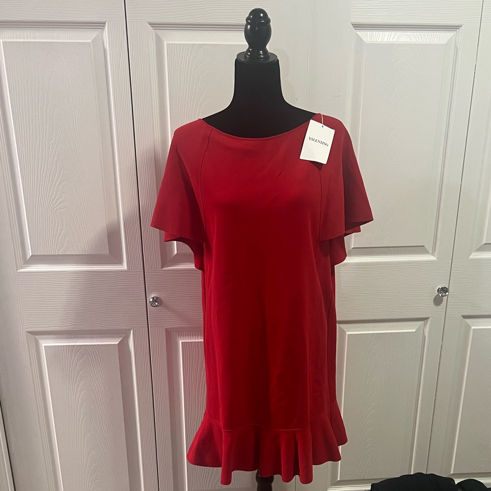 NWD VALENTINO GARAVANI RUFFLE KNIT DRESS